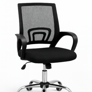 Ergonomic Mesh Office Chair – Swivel, Adjustable Height, Chrome Base