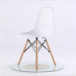 modern Eames-style plastic chairs