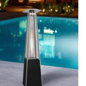 Pyramid Patio Gas Heater with Quartz Flame Tube