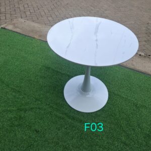 Home Deca White Round Dining Table